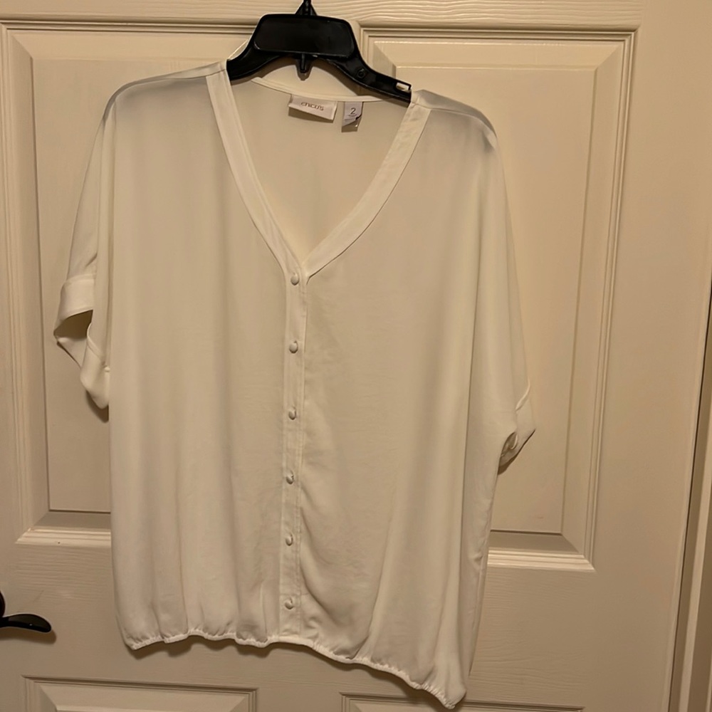 Beautiful off white sheer top